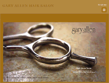 Tablet Screenshot of garyallenhairsalon.com